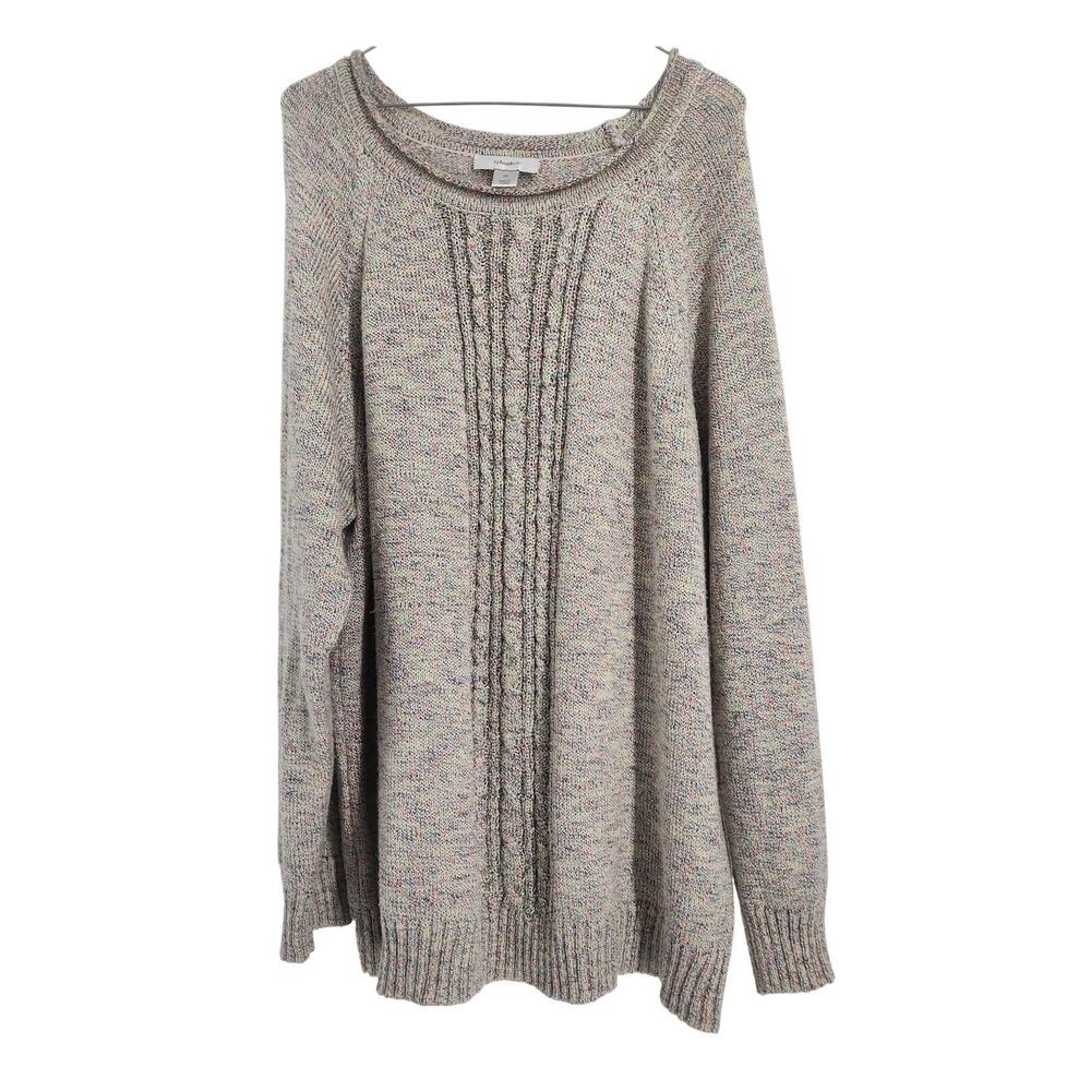CJ Banks Multicolor Speckled Sweater - Women's Plus Size 2X